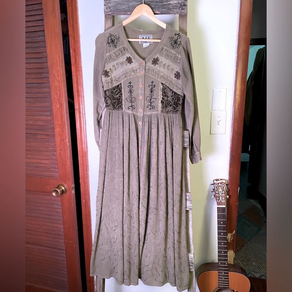 Vintage 90s MPH maxi dress size s